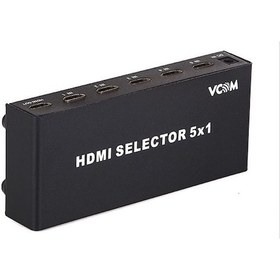 Resim Vcom Dd435 5Pc 1Mn Monitör Hdmı Switch Metal 