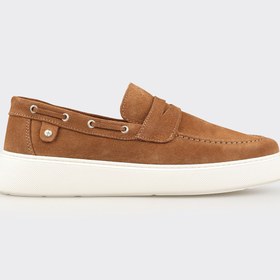 Resim Elle Shoes Taba Deri Erkek Günlük Loafer 