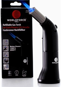 Resim Worldforce Turbo Torch Piezo 1300° Doldurulabilir Jet Pürmüz N11.3472 