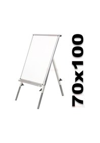 Resim 70X100 Akyazı Teleskopik Ayaklı Laminat Beyaz Yazı Tahtası 