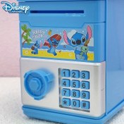 Resim 1 adet Stitch & Angel Karikatür Kare Büyük Kapasiteli Para Kutusu - Sevimli Şekilli Madeni Para ve Banknot Depolama, Mavi Plastik Masaüstü Dekoru Ev Ofisi için, Arkadaşlar, Sınıf Arkadaşları, Aile için Noel Doğum Günü Hediyesi, Masaüstü için Para Kutusu, Masaüstü Dekorasyonu, Zihinsel Tasarım, Canlı Renkler 