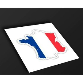 Resim Fransa Bayrağı Sticker 