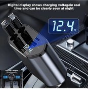 Resim Dashanshop 120w 4ü1 Hızlı Şarj Çekilebilir Araç Şarj Cihazı Navy Blue Cep Telefonu Tip C İos Uyumlu 