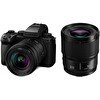Resim Panasonic Lumix DC-S5 IIX 20-60 MM ve 50 MM Lens Aynasız Fotoğraf Makinesi Kit 