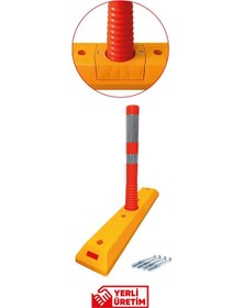 Resim 12219 Ub R Delinatörlü Şerit Düzenleme Butonu 75 Cm Reflektörlü Trafik Yönlendirme Butonu 