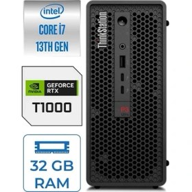 Resim Lenovo Ws P3 Ultra Sff I7-13700K 32GB Ddr5 1tb SSD Nvidia 8gb T1000 Windows 11 Pro 30HA000QTX05 