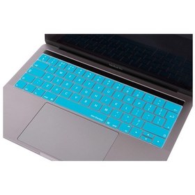 Resim Macbook Uyumlu Pro Klavye Koruyucu Uk-eu İngilizce Touchbarlı A1706 A1989 A2159 A1707 A1990 İle Uyumlu Açık Mavi 