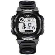 Resim Gaojunshop01 Siyah Gençler Ve Sporcular İçin Kuvars Hareketli Gece Aydınlatmalı Digital Spor Saati Plastik Kayış Diğer 
