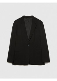 Resim Sisley %100 Viskoz Cebi Biyeli Tek Düğmeli Saten Blazer Ceket Kadın Siyah Ceket - 324p29nmlw023 