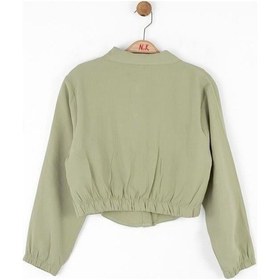 Resim Kız Çocuk Frozen Gömlek Yeşil 