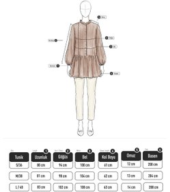 Resim Salih Çelebi Brit Düğmeli Peplum Tunik Y0082 - LACİVERT 