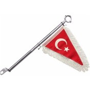 Resim Makam Bayrağı Beyaz 35cm 