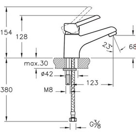 Resim Punto Viva A41044 Lavabo Bataryası Krom 