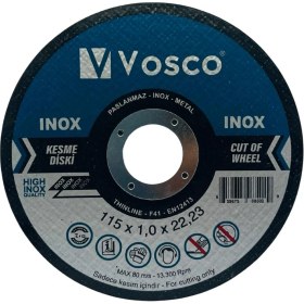 Resim Vosco Eko Paslanmaz - Inox - Metal Kesme Diski 115 mm 