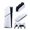 Resim Sony Playstation 5 Slim Dijital - 2. Dualsense Ps5 Kol - Şarj İstasyonu - Medya Kumandası Oyun Konsolu (İthalatçı Garantili) 