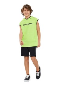 Resim Skechers Erkek Çocuk Sweatshirt Sk241119-302 Yeşil 