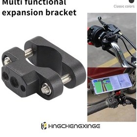 Resim Motosiklet Çok Fonksiyonlu Dirsek Genişleme Sabitleme Kelepçe Tüp Montaj Black 1pcs Black 1pcs 