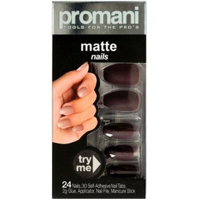 Resim Promani Matte Takma Tırnak Kiti - Koyu Bordo Kod: PR-5018 