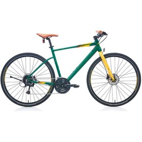Resim Carraro Sportıve 328 Erkek Şehir Bisikleti 520h Hd 28 Jant 27 Vites Mat Koyu Yeşil-sarı-kahverengi 