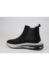 Resim Marcomen 16195 Hakiki Deri Siyah Suet Erkek Bot 001 