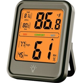 Resim Dijital Higrometre Termometre İç Mekan Sıcaklık Ve Nem Ölçer Lcd Ekranlı Ev Yatak Odası Ofis Serası İçin 
