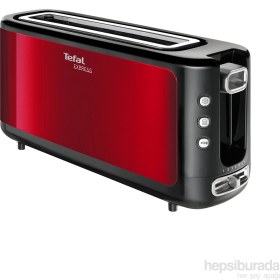 Resim Tefal Express Uzun Kırmızı Ekmek Kızartma Makinesi 