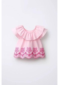 Resim Miniko Kids Kız Çocuk Lazer Kesim Pantolonlu Takım Pembe 
