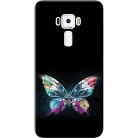 Resim Ceppare Asus Zenfone 3 Kılıf ASUS_Z012D ZE552KL Baskılı Silikon Kapak Kelebek Resim STK:548 