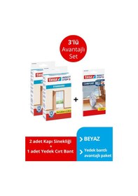 Resim Kapı Sineklik 3'lü Avantajlı Paket Beyaz 