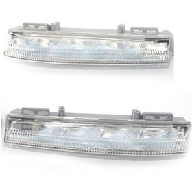 Resim Mercedes W204 W212 Sol Led Gündüz Farı 2010 Sonrası Uyumlu 
