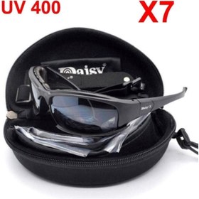 Resim Schulzz Daisy X7 Uv 400 Polarize Değişebilir 4 Farklı Lensli Motorsiklet Bisiklet Gözlüğü 