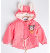 Resim Babymod Babymodunicorn Işlemeli Içi Peluş Neon Pembe Kız Bebek Mont 