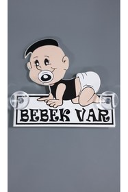 Resim Yalova Oto Aksesuar Arabada Bebek Var Araba Stickeri Fanatik Bebek Pleksi Vantuzlu 