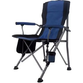 Resim Efsane Kamp - Profesyonel Fold&go Katlanır Kamp Sandalyesi Mavi Çok Renkli 
