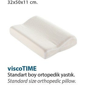 Resim Visco Yastık. Visco Time Standart Boy Ortopedik Yastık 32X50X11 