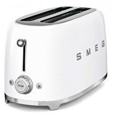 Resim Smeg TSF02WHEU 2x4 Slot Beyaz Ekmek Kızartma Makinesi 