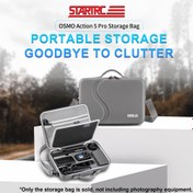 Resim STARTRC DJI Action 5 Pro Spor Kamerası için Uygun PU Depolama Çantası, Açık Hava Kamerası Aksesuar Kutusu 