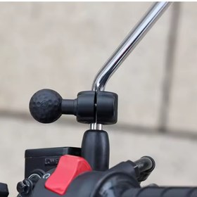 Resim Ayna ve Gidon Bağlantılı Motosiklet Telefon Tutucu ve Aksesuar Aparatı 