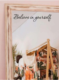 Resim Janusmania Believe In Yourself Ayna Sticker Duvar Sticker 