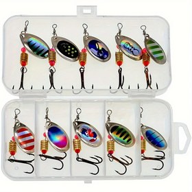 Resim 10 Adet Premium Metal Balıkçılık Yem Spinnerbait Seti - Gerçekçi Tasarımlara Sahip Yüksek Performanslı Levrek/Alabalık/Somon Cazibe Yemleri - Çok Yönlü Balıkçılık Maceraları İçin İdeal, İyi Düzenlenmiş Bir Takım Kutusu Dahil 