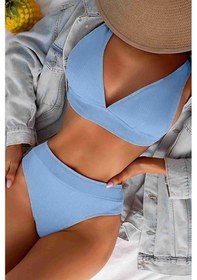 Resim Angelsin Yüksel Bel Bikini Altı Mavi 001 