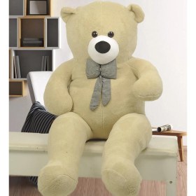 Resim Sole % 100 Yerli - Papyonlu Sevimli Büyük Peluş Ayıcık, 130 cm 