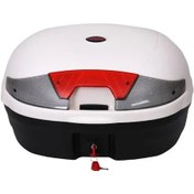 Resim Motosiklet Arka Çanta - Topcase 46 Litre Beyaz Arwic 