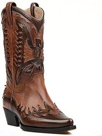 Resim FootCourt Kahverengi Deri Kadın Kovboy Çizme (Buz) 