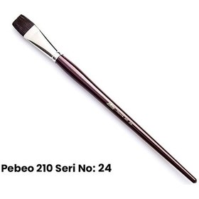 Resim Pebeo 210 Seri Samur Düz Kesik Uçlu Fırça No 24 