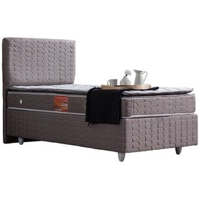 Resim Setaymobilya Baza, Stella Tek Kişilik Baza + Başlık+Real Pedli Ortopedik Yatak 