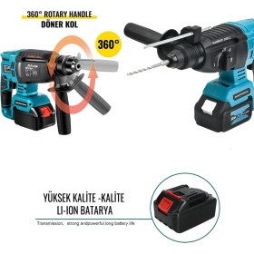 Resim Ekinler Akülü Ultra 4lü Set Makina 58vf 5ah 125mm Avuç Taşlama, Sds Plus Kırıcı Delici Hilti, Somun Sıkma Sökme, Vidalama Matkap EEA090 