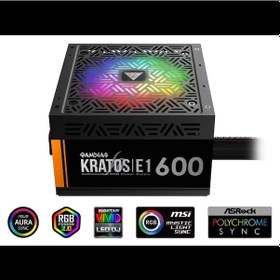 Resim Gamdıas Kratos E1-600, 600w, Rgb, Gamıng, Atx, Power Supply Psu 