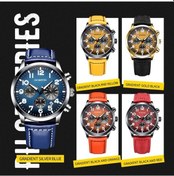 Resim Yingfu Moda Deri Geçirmez Aydınlık Kuvars Erkek İzle 6042c Siyah Turuncu Çok Renkli Çok Renkli 