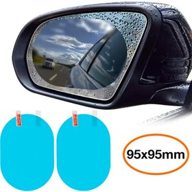 Resim Baseus 95x95mm Araç Oto Yan Dikiz Ayna Yağmur Su Kaydırıcı Sis Önleyici Film 2 Adet Set 